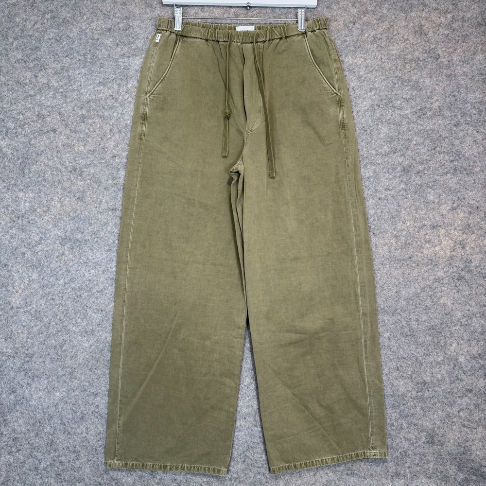 Citizens of Humanity Aurora Italian Twill Pull On Pants Medium Wide Leg Flax